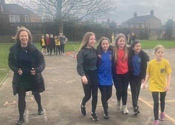 Barkston Ash Catholic Primary School take part in the Big Lent Walk