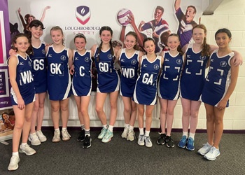 St John Fisher U12 Netball Squad take part in competition at Loughborough University